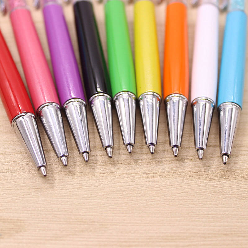 15 Colorful Crystal Pen Diamond Ballpoint Pens Stationery Ballpen Caneta Novelty Gift Zakka Office Material School Supplies 3