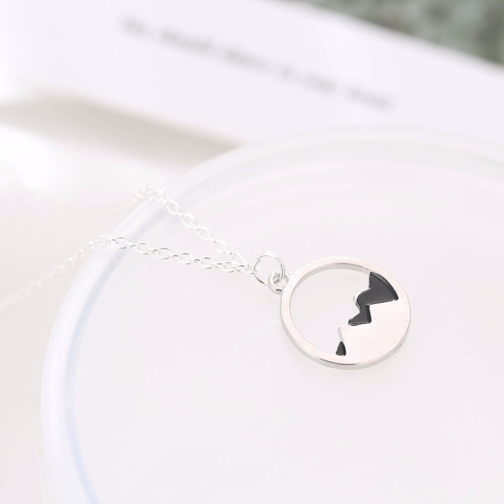 Daisies Gold/Silver Minimalist Mountain Top Pendant Mountain Necklace Hiking Outdoor Travel Jewelry Mountains Climbing Gifts 5