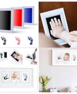 Baby Care Non-Toxic Baby Handprint Footprint Imprint Kit Baby Souvenirs Casting Newborn Footprint Ink Pad Infant Clay Toy Gifts