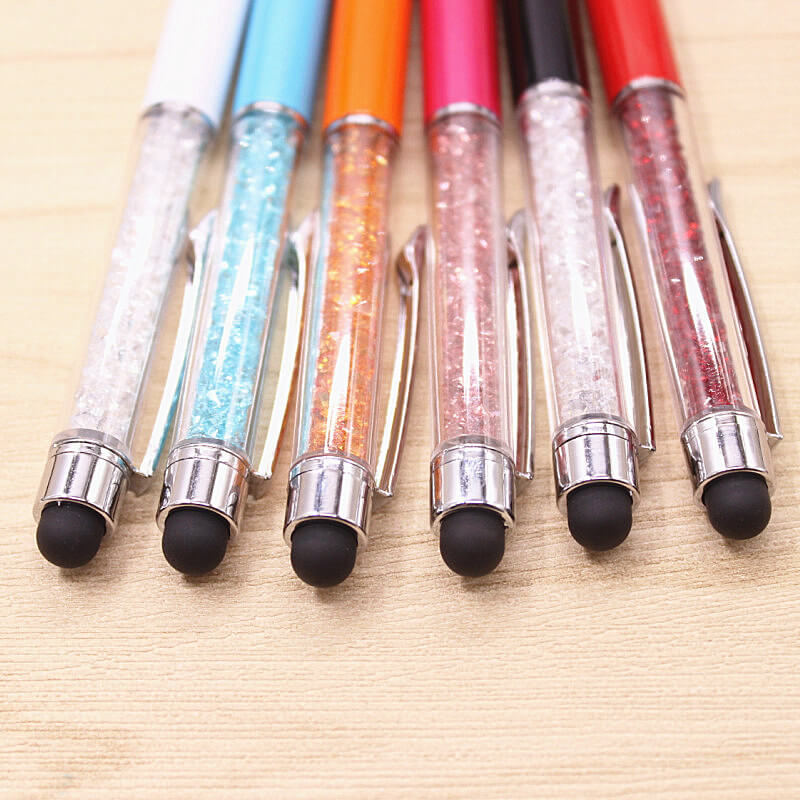15 Colorful Crystal Pen Diamond Ballpoint Pens Stationery Ballpen Caneta Novelty Gift Zakka Office Material School Supplies 5