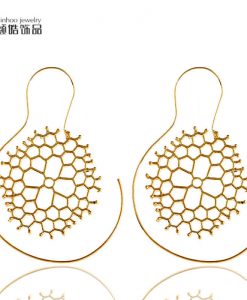 Fashion Cute Women Lady Girl New Hot Lovely Popular Small Bee Insect honeycomb Stud Earrings Jewelry Valentine's Day Gift