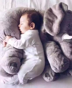 Cartoon 60cm Large Plush Elephant Toy Kids Sleeping Back Cushion stuffed Pillow Elephant Doll Baby Doll Birthday Gift for Kids